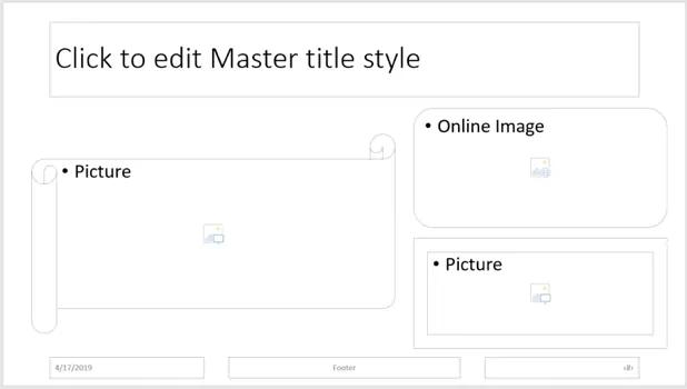Sử dụng tùy chọn bố cục trong PowerPoint